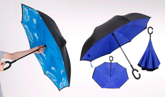 Мини-зонт в футляре «Капсула» и антизонт 
от интернет-магазина Shoppingmsk. Скидка до 77%